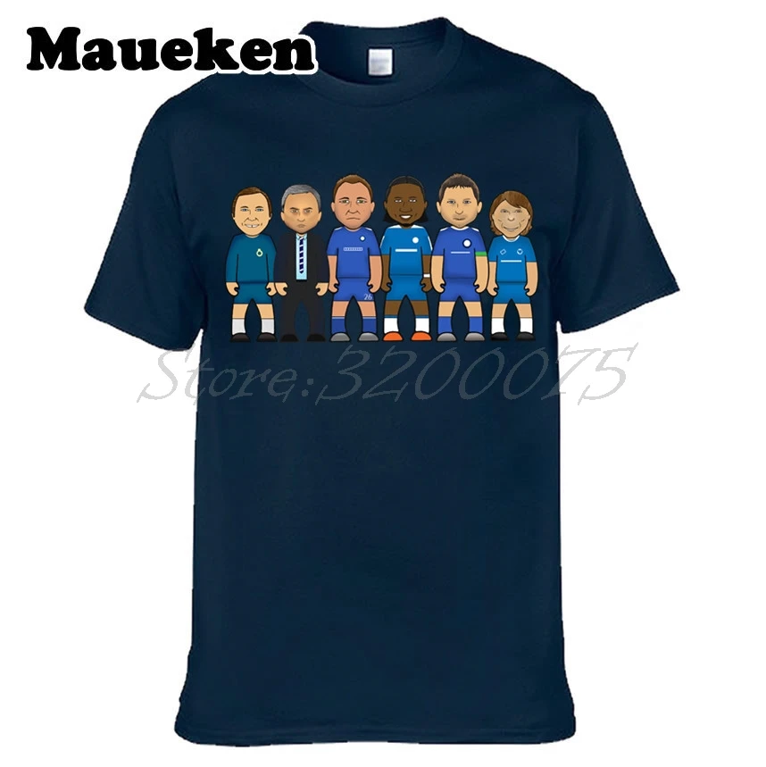 Мужская футболка Челси legend heroes Frank Lampard John Terry Didier Drogba Jose Mourinho Ron Harris Zola W0522006|men