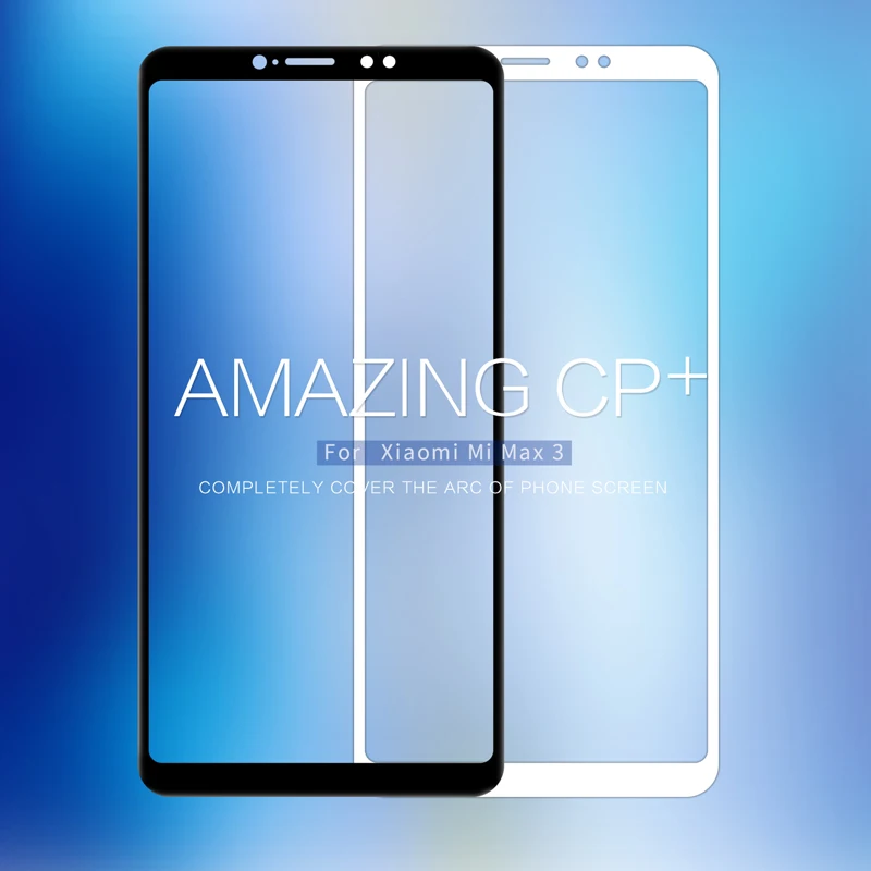 Для Xiaomi mi max 3 закаленное стекло Защита экрана NILLKIN CP + полная защитная пленка для