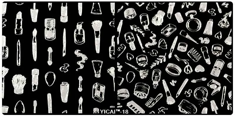 YICAI-18 MAFANAILS Рождество ногтей штамповки шаблон геометрии и кружева цветок 40 шаблон ногтей штамп лак изображение 6,5*12,5 см ногтей штамповки пластины - Цвет: YICAI-18