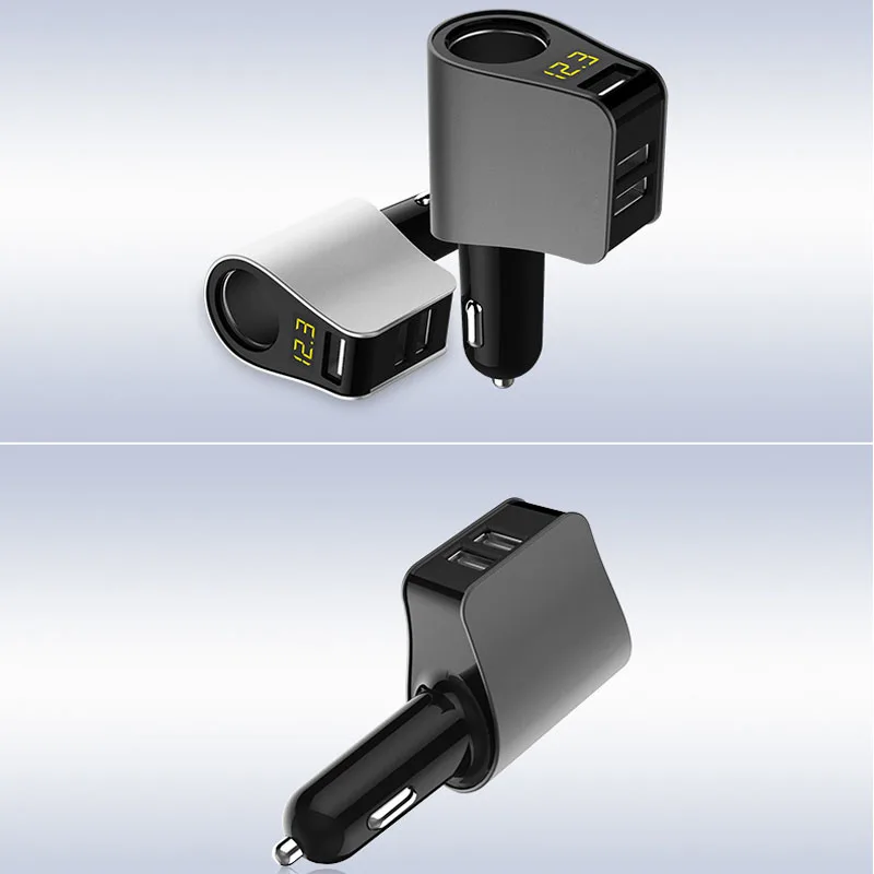 

5V/3.1A Car LED 3USB Charger Cigarette Lighter Adapter for SUBARU Forester 2014 2016 2009 Outback impreza Legacy XV accessories