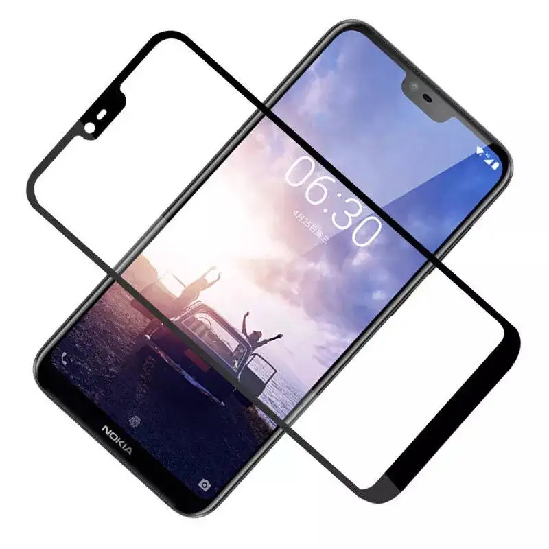 Закаленное стекло для Nokia X6 2018 защита экрана закаленное X 6 NokiaX6 TA 1099 защитная