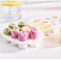 21 grids flower ice silicone mold creative ice cube tray molds household ice cube maker drinking bar tools kitchen accessories