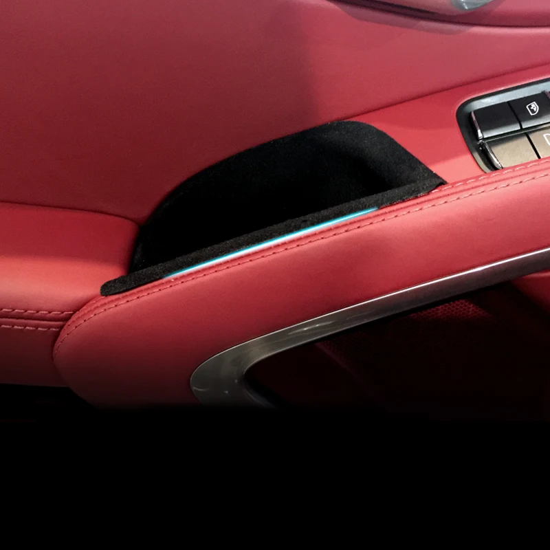 Замшевый ящик lsrtw2017 для хранения на дверь автомобиля из АБС porsche boxster 718 cayman 982 911 2016