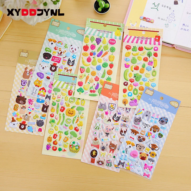 Комплект из 2 предметов с мультипликационным принтом животных ПВХ наклейки для