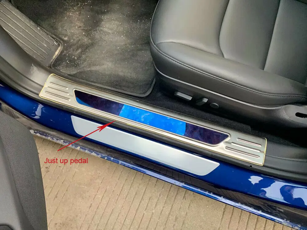 Для Tesla Model 3 2018-2019 внутренняя Накладка на порог Защитная крышка | Автомобили и