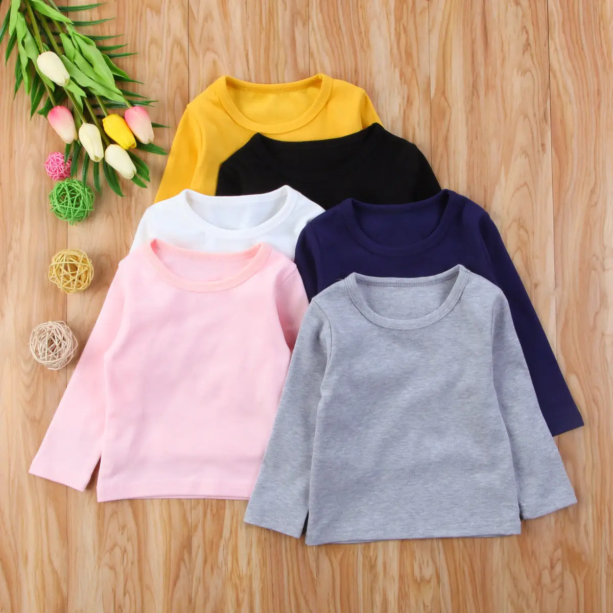 Winter Fashion Casual Boy Girl Hoodies Newborn Kids Baby Boys Girls Tops T-shirt Long Sleeve Cotton Clothes 6M-5Years | Мать и ребенок