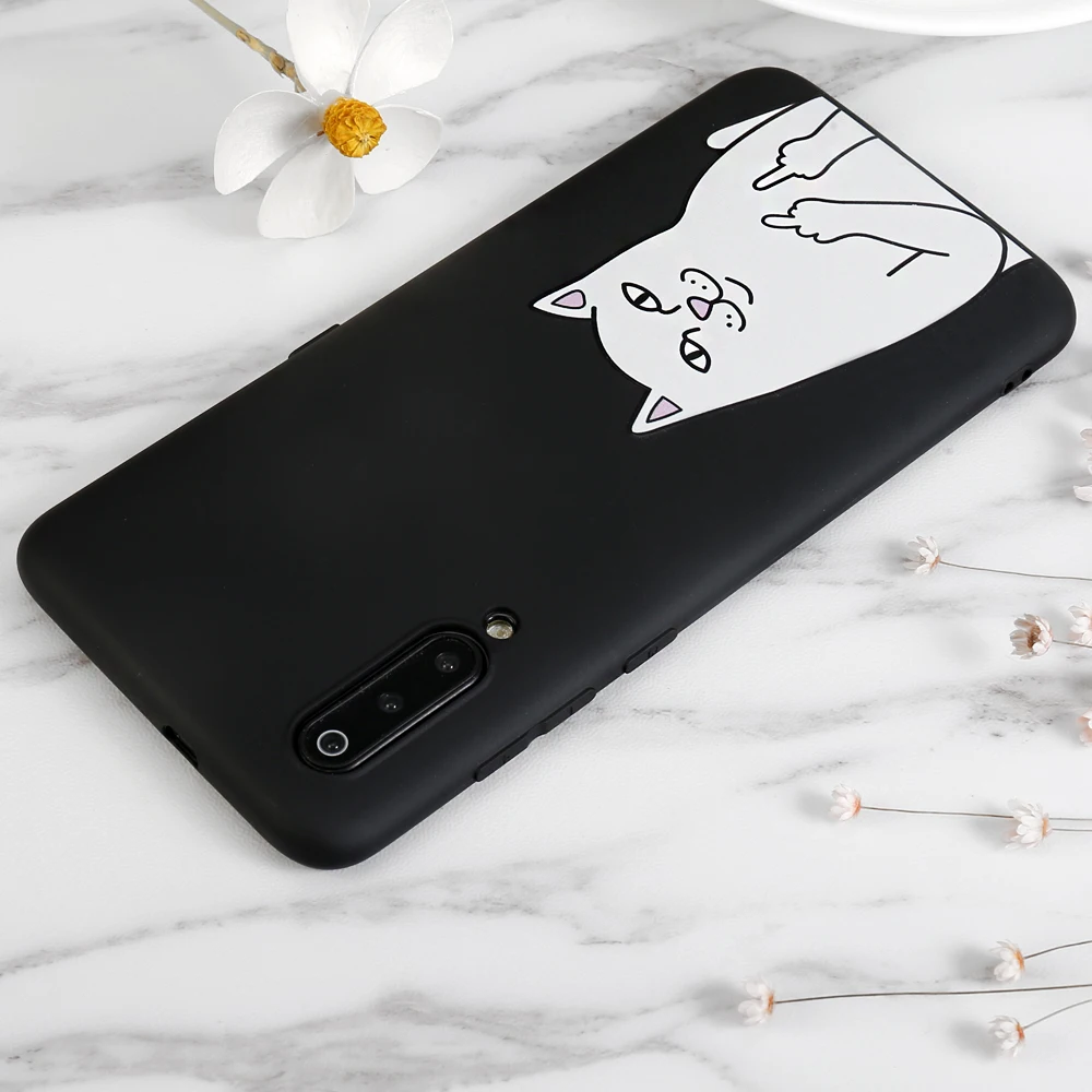 Для Xiaomi Redmi Note 6 5 Pro 7 6A 5A A7 Prime S2 GO чехол для телефона с изображением кота на среднем пальце случай для Redmi Примечание 4 4X k20