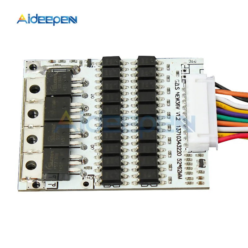 1 шт. защитная плата BMS PCB для литий-ионных литиевых аккумуляторов 18650 40 А 36 В с