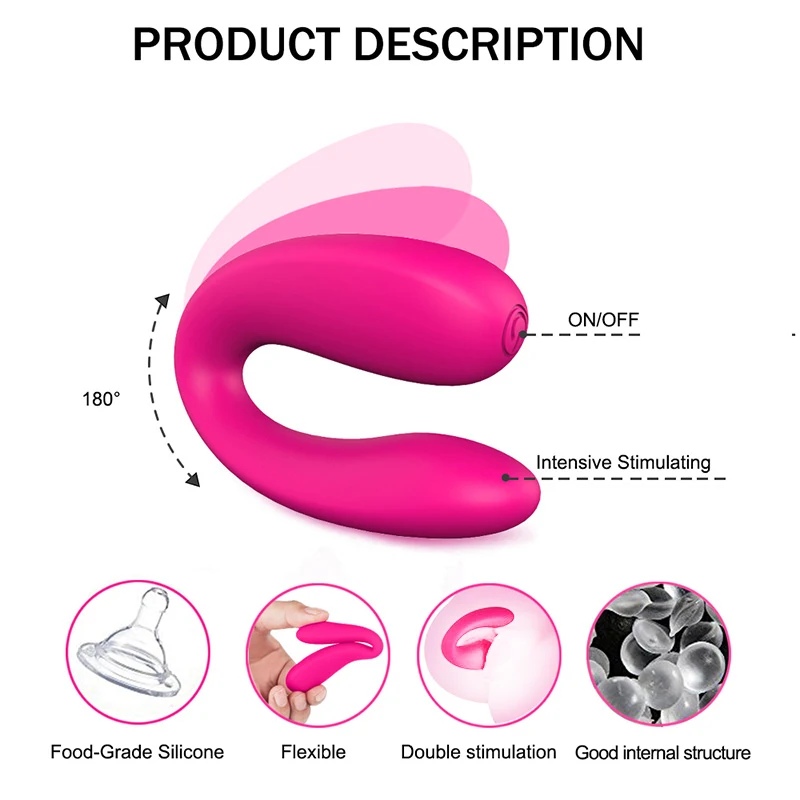 U образный пенис вибратор сильный G spot секс игрушки для женщин клитор Вибратор