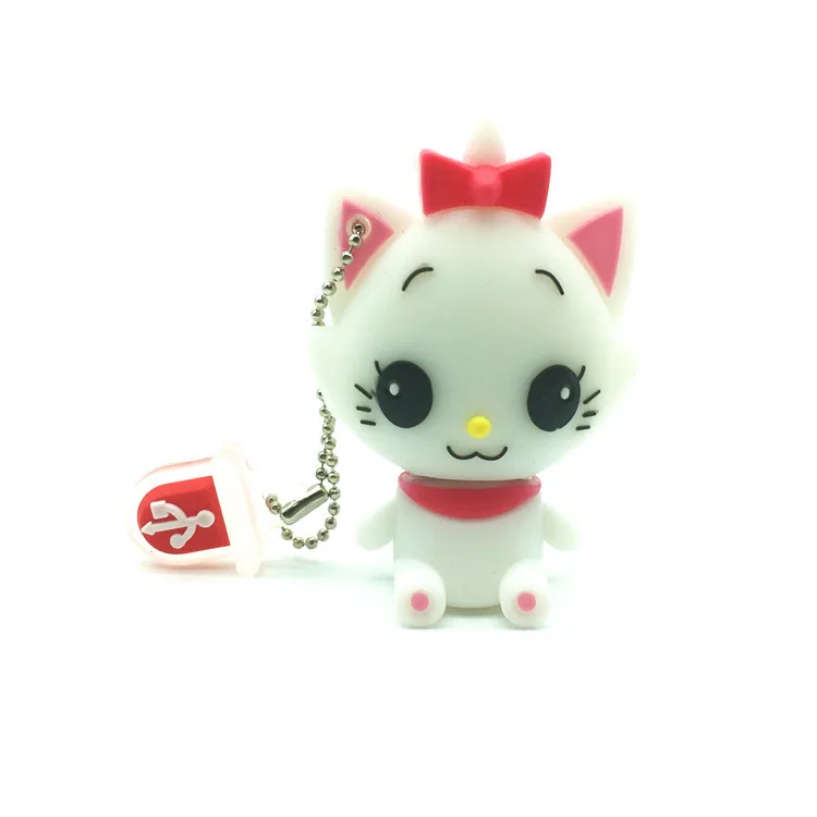 USB флеш накопитель милый кот ручка милые животные черный/белый карта 4 ГБ 8 16 32 64