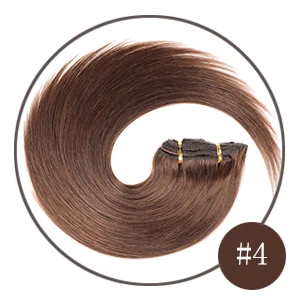 Doreen цветные человеческие пряди волос, бразильские прямые волосы remy#1# 1B#2#4#27#613 блонд, пряди волос 20 22 24 26 - Цвет: 4