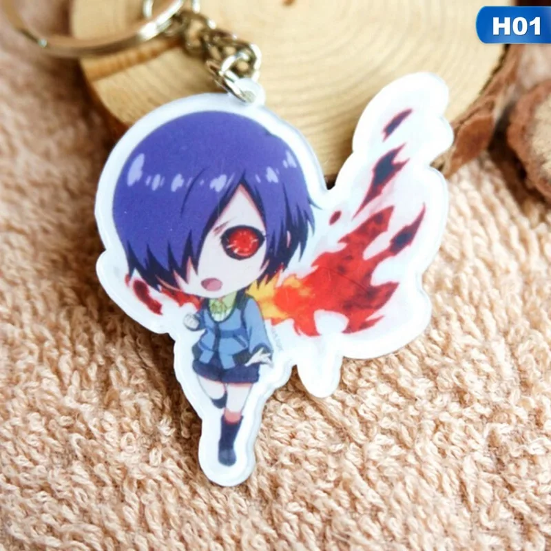 Лидер продаж кольцо для ключей с аниме Tokyo Ghoul Re брелок подвеской акриловые