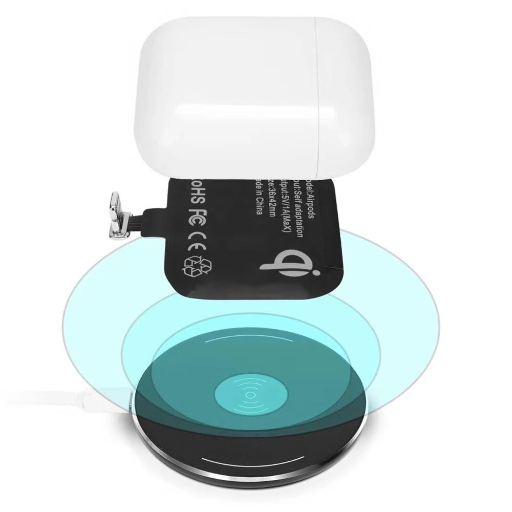 JKING Qi беспроводной зарядный чехол для Airpods кожаный защитный Airpod Air pods Coque |