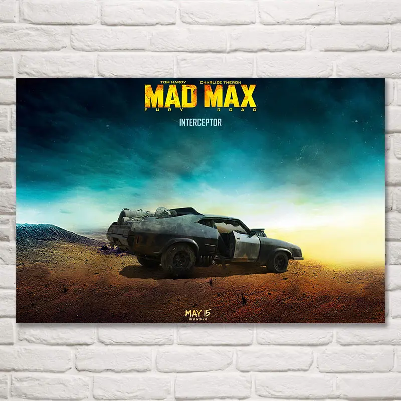 

FOOCAME Mad Max Fury Road Постеры из шелка