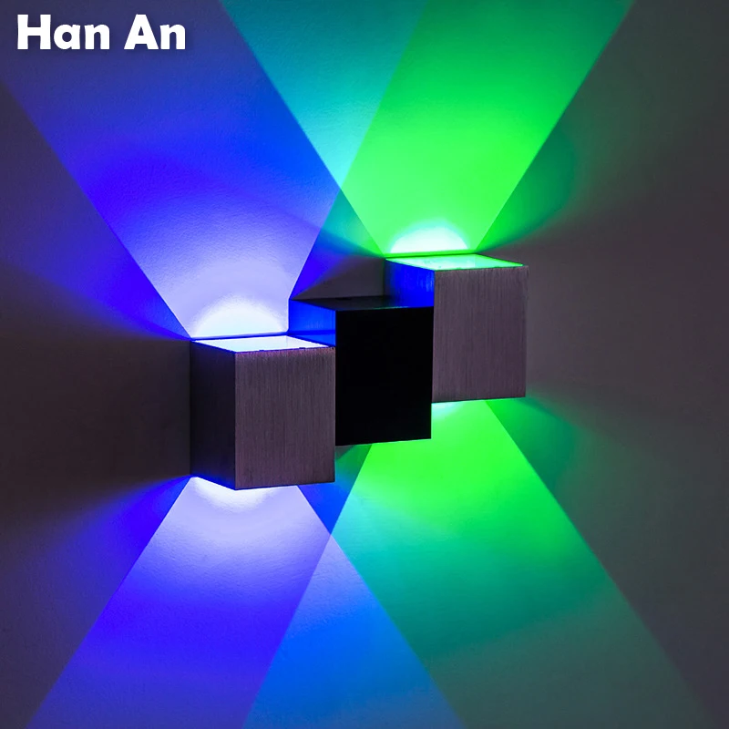 Настенный светильник бра алюминиевый корпус 2 Вт 6 современный светодиодный