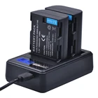 Аккумулятор 2x DMW-BLF19E DMW-BLF19 DMW-BLF19PP BLF19 BLF19E + зарядное устройство с двумя USB-портами для Panasonic Lumix GH3 GH4 GH5 DMC-GH3 DMC-GH4 GH3K