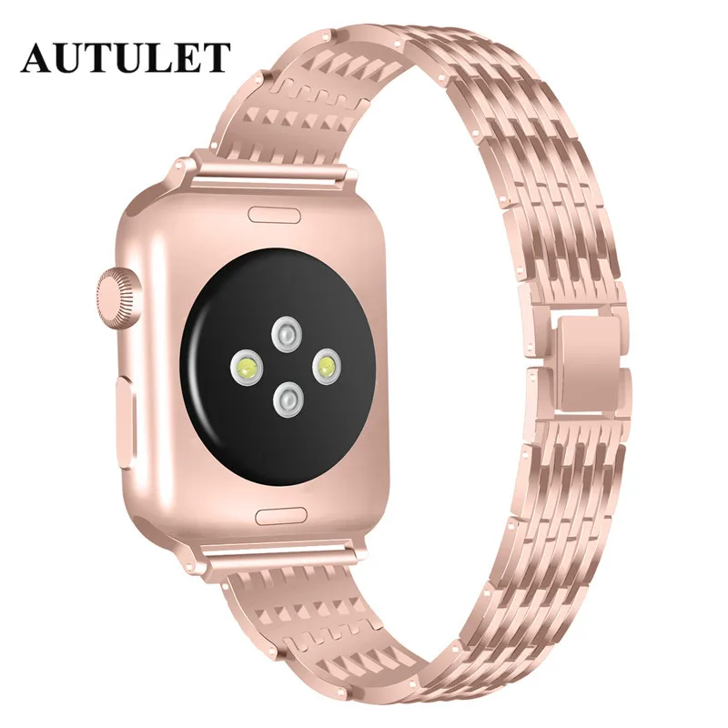 Apple watch из нержавеющей стали группа ремни женские 38 мм 42 мм/Bling Ремешок для apple