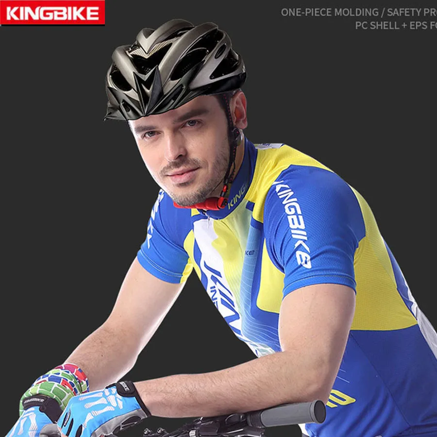 Велосипедный шлем KINGBIKE дорожный велосипедный для горных велосипедов лёгкий