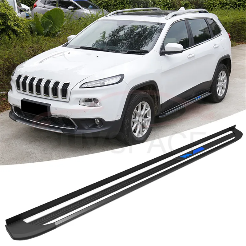 Высококачественная алюминиевая подножка боковая Nerf подходящая для JEEP Cherokee 2014-2020