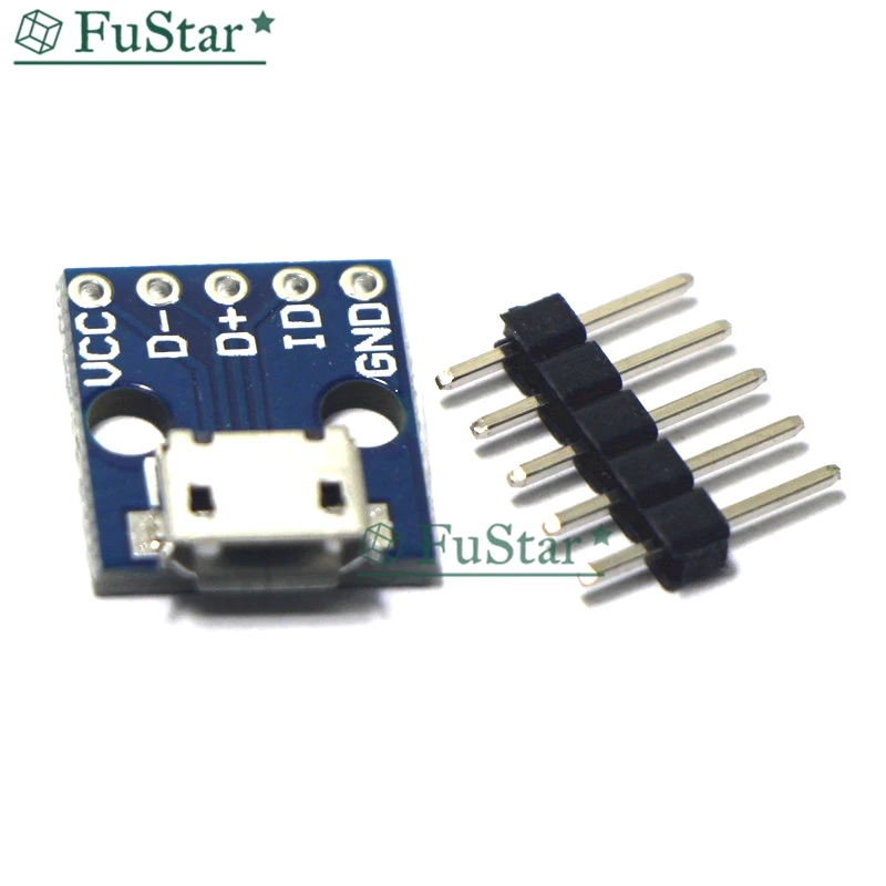 Плата Micro USB 10 шт. адаптер питания 5 В коммутационный интерфейсный модуль для