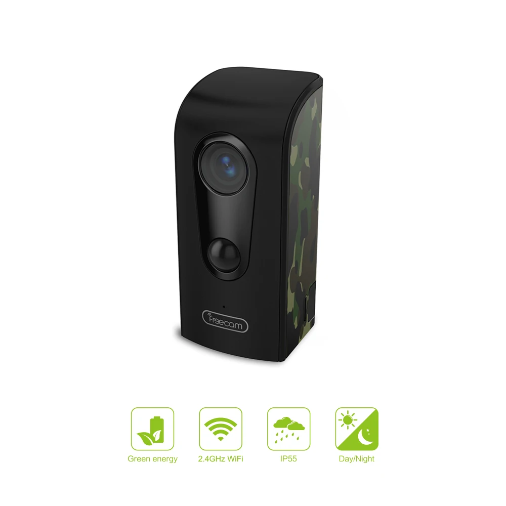 FREECAM наружная/Внутренняя Проводная wifi камера HD водостойкая домашняя камера безопасности с ночным видением и оповещением о движении Push C380C