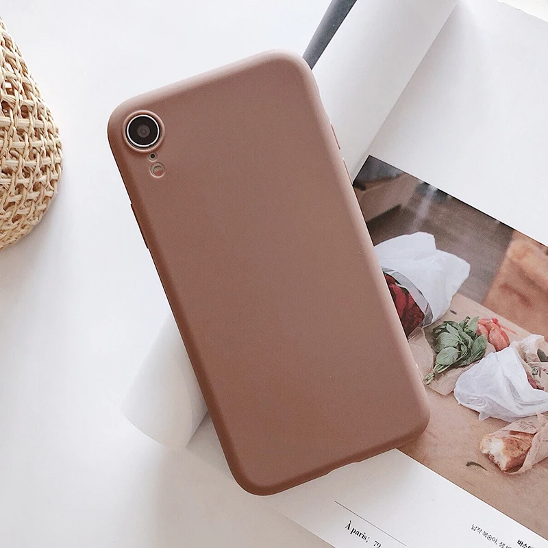 Khaki TPU Ультратонкий однотонный чехол s для Xiaomi mi Note 10 mi x 2S Max 3 Hong mi Go S2 Y1 Lite Y2 Y3 мягкий ТПУ чехол для телефона - Цвет: Khaki TPU