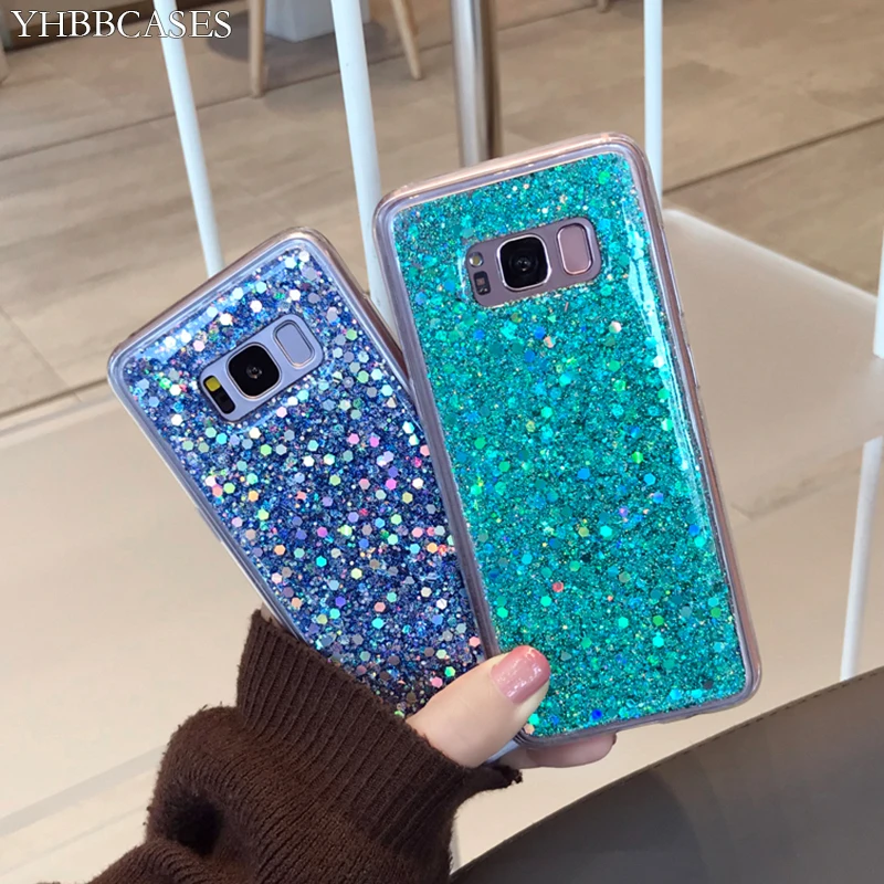 Модный Цветной чехол для телефона с лазерными блестками S11 Plus Samsung Galaxy S8 S9 S10 Note 10 8 9