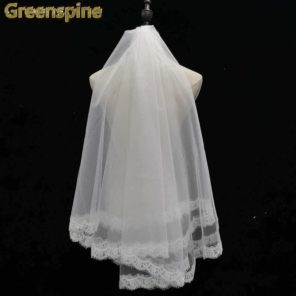 Greenspine горячая Распродажа 150 см дорожная Фата длина романтическая дешевая