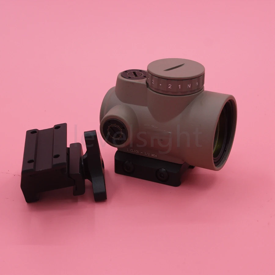 Подарочная коробка Тактический 1X25 MRO Reflex-style 2,0 MOA Регулируемый Красный точечный прицел+ крепление для прицела подходит для Пикатинни-черный/коричневый