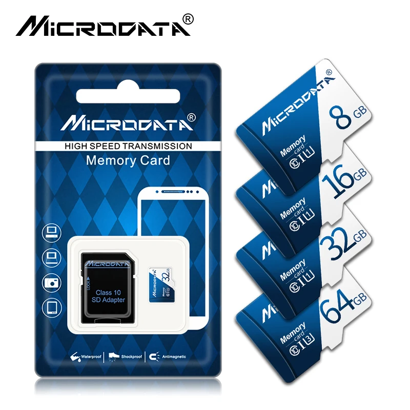 Micro SD карты класса 10 SDHC/SDXC 64 ГБ 32 16 8 4 256 памяти flash C10 tf для телефона планшета|Карты