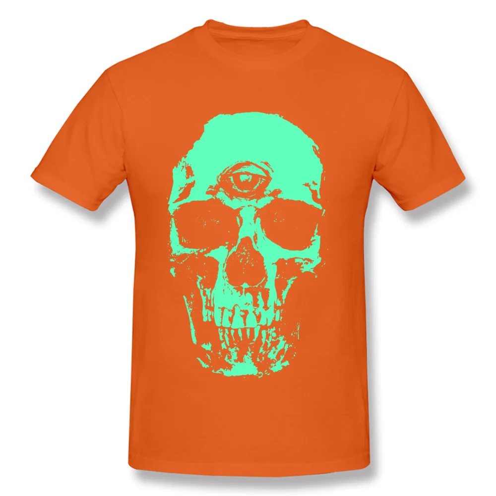 Camisa All Seeing Skull мужские футболки 2018 популярный вырез лодочкой Чистый хлопок для