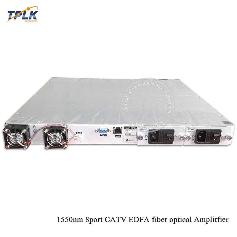 Новый CATV EDFA усилитель оптического волокна WDM 1550nm 1U/80 W 8port * 18/19dbm sc/apc sc/upc