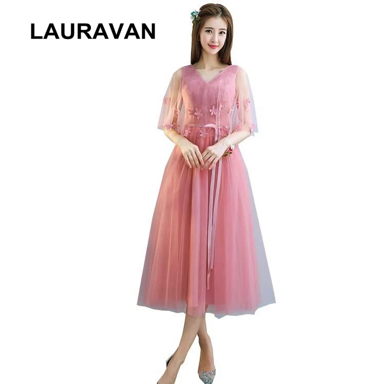 

princess gown modest blush tulle elegant bridesmaid beautiful bridemaids dresses bride maids dress short ball gown for wedding