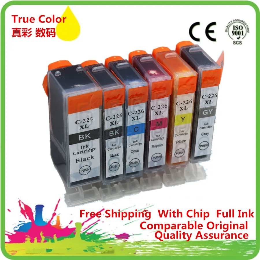 Замена PGI 225 225XL PGI225 PGI225XL CLI 226 чернильный картридж для принтера Canon MG6110 6120