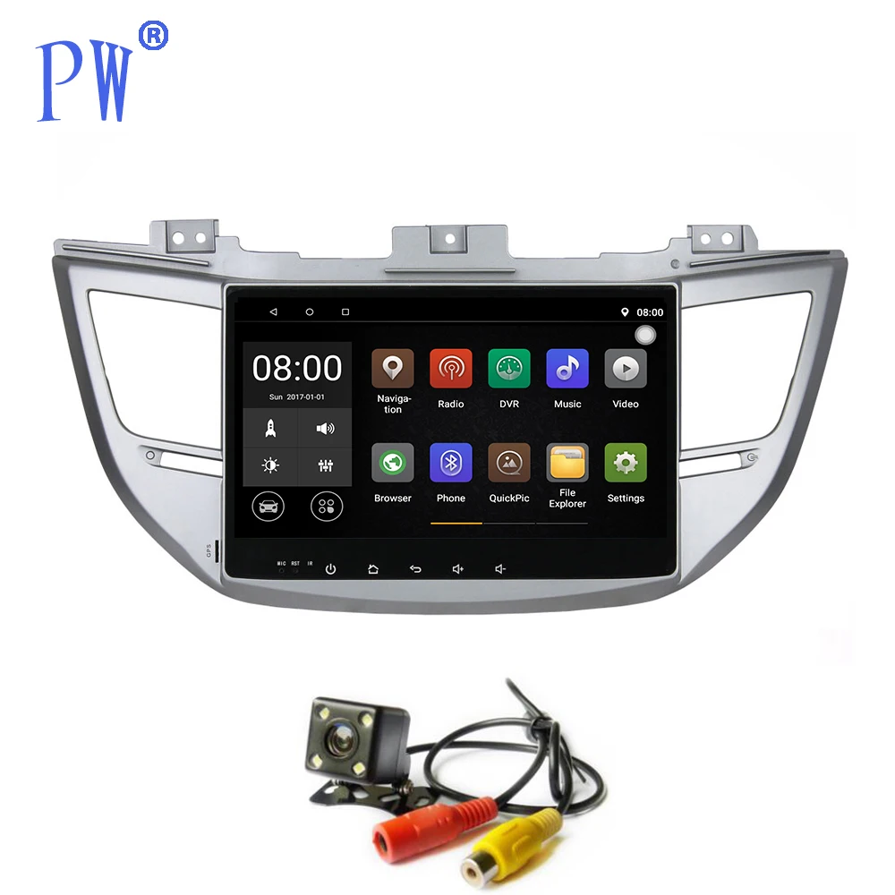 Автомобильный GPS плеер Android 7 1/8 0 навигация для Hyundai IX35 TUCSON 2015 2016 2017 Navi Стерео