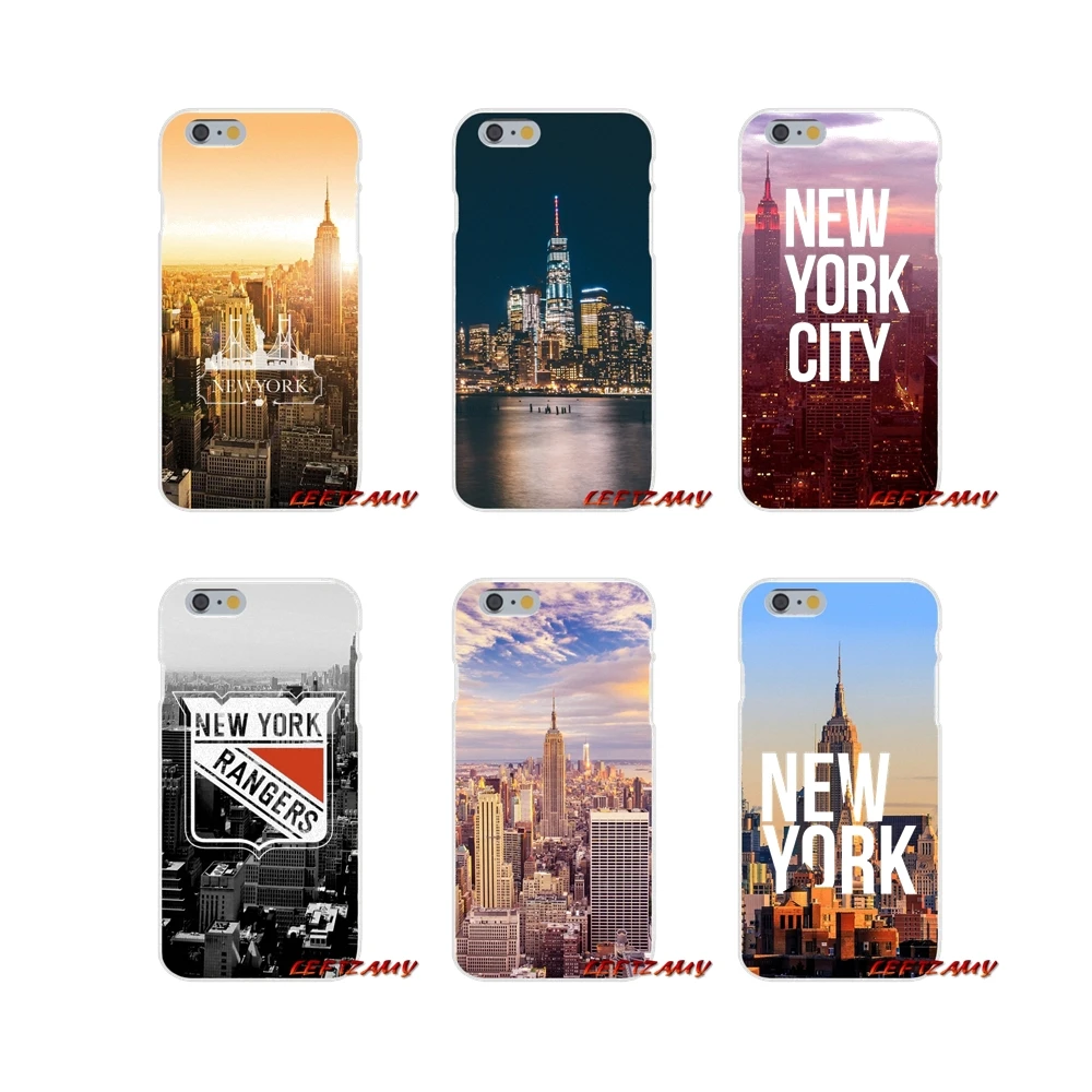 Mobile Phone Case Cover For Samsung Galaxy A5 A6S A7 A8 A9S Star J4 J6 J7 J8 Prime Plus 2018 New York City building Colored | Мобильные