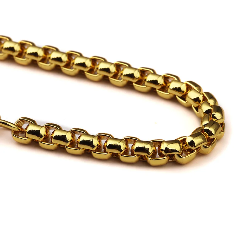 Новинка 2017 модная Высококачественная обувь круглая коробка цепи в стиле хип-хоп