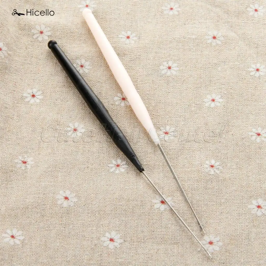 Hicello 10 шт./пакет Крюк вязания крючки Иглы Пластик ручкой Металл Вязание иглы ткань