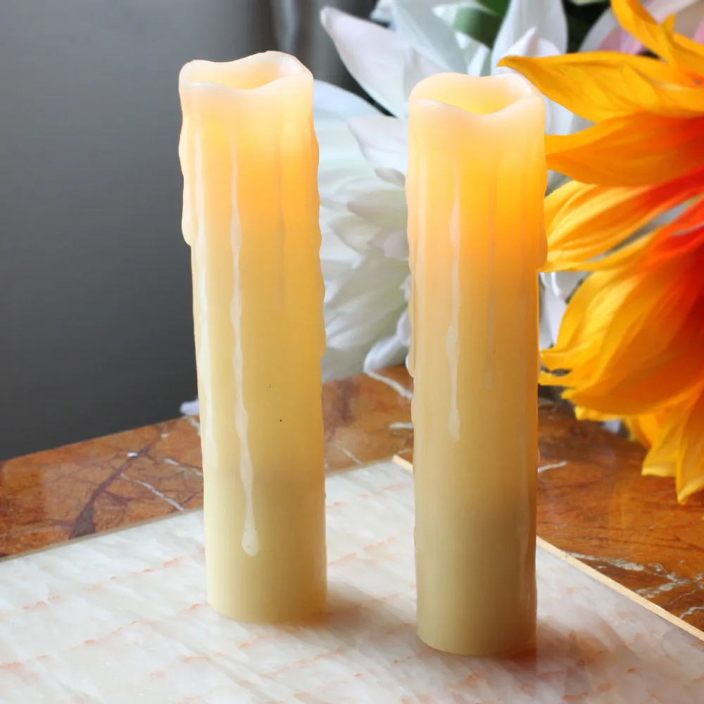 2 шт. беспламенные светодиодные свечи с таймером 1 75x8 дюймов|led pillar candles|pillar candleswax