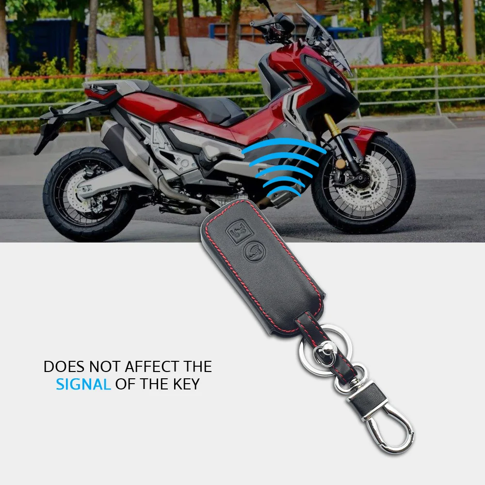 Кожаный чехол для ключей от мотоцикла для Honda PCX 150 X-ADV SH125 Scoopy SH300 дистанционный брелок крышка Автомобильный Брелок протектор сумка аксессуары