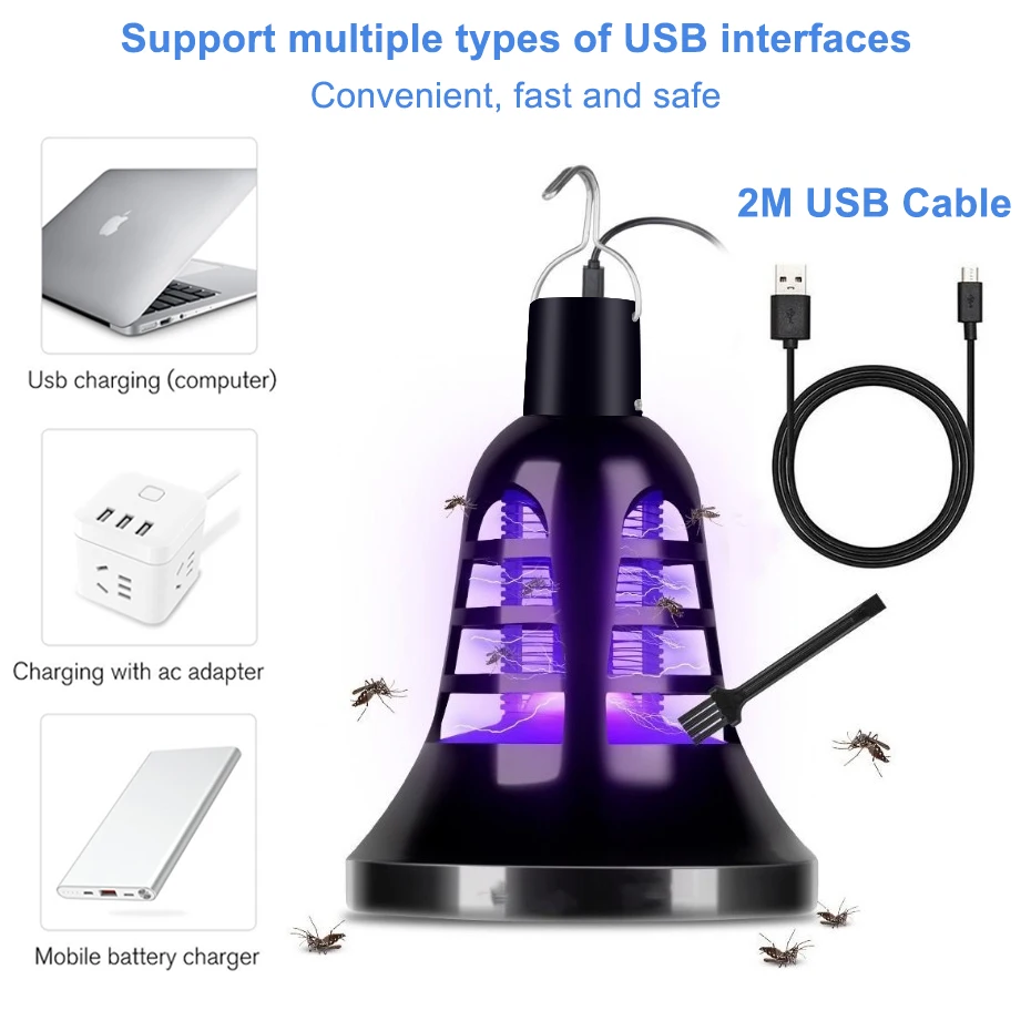 Ловушка для насекомых 8 Вт USB борьбы с вредителями|Лампа от насекомых| |