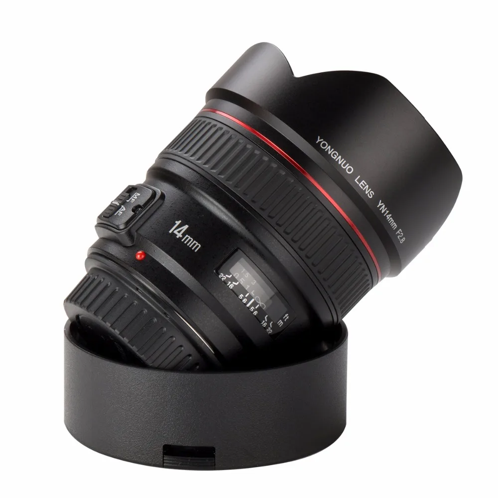 Presell YONGNUO 14 мм F2.8 ультра широкоугольный объектив с фиксированным фокусным