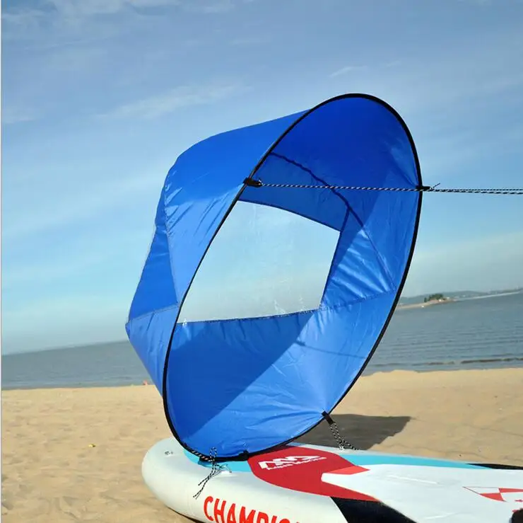 2019 new style 42&quot Kayak Sail Scout Downwind Wind Paddle Rowing Boats Popup Canoe sail With Clear Window Accessories 4 Colo | Спорт и