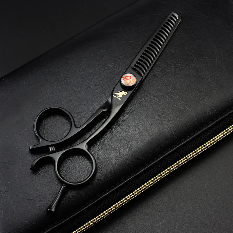 

Professional 5inch Black Painting Straight Thinning Hair Cut Scissor Personality Pet Grooming Shear Clipper Barber Supply