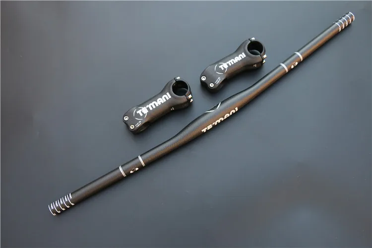

New TEMANI 3K Matte Full Carbon Road Bicycle Handlebar Set Mountain Bike Carbon Handlebar + Seatpost + Stem MTB Bicycle Parts