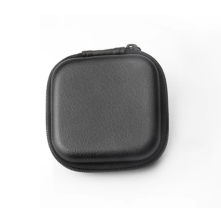 ROCK чехол для гарнитуры наушников Srorage сумка для Apple Airpods мини амбушюры аксессуары круглая коробка для SD TF карты кабель U диск - Цвет: Square