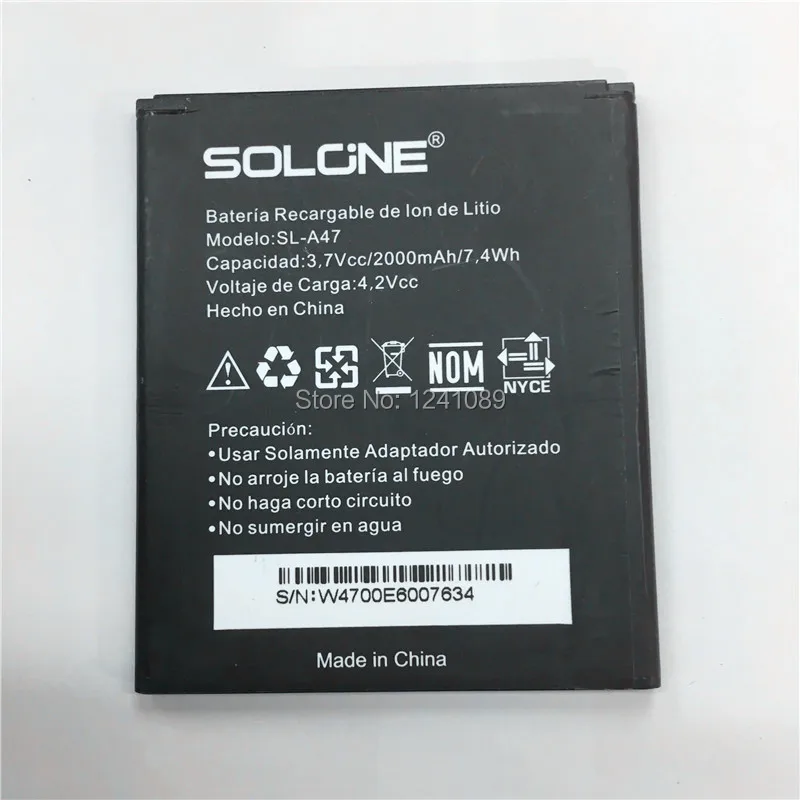Аккумулятор мобильного телефона для SOLONE SL-A47 аккумулятор 2000 мАч долгое время