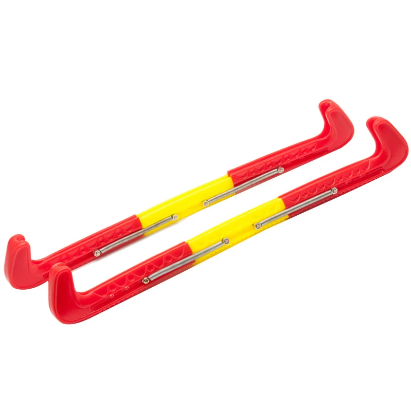 

1 Pair Short track speed skating Blade Frame Road Speed Shoes Plastic Blade Guard Protector Cover Non-slip Walkable 42cm Random