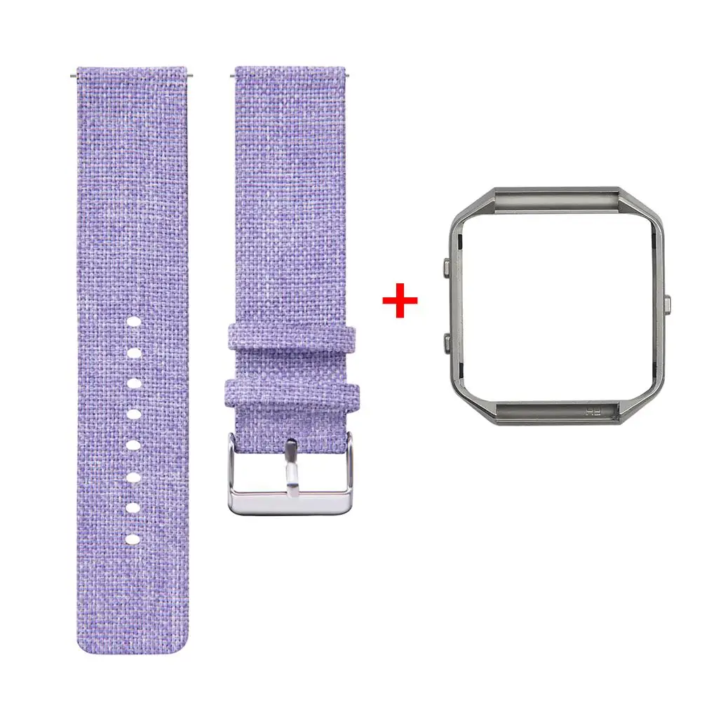 Нейлоновые холщовые ремешки для Fitbit Blaze Replacment, браслет, наручный ремень, подходят для битов, умные часы, ремешки, браслет, металлическая пряжка