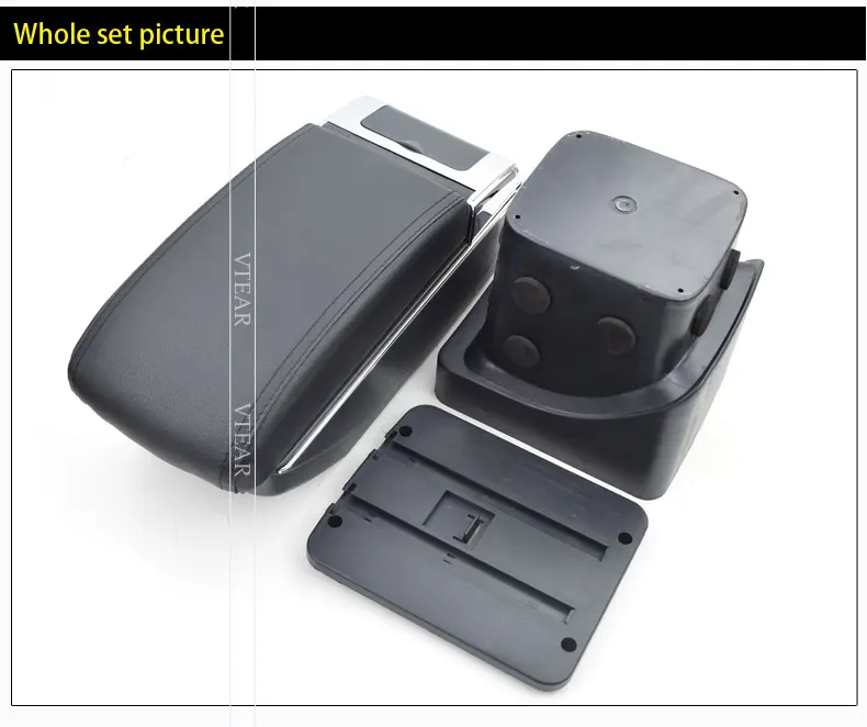 Vtear для Ford Focus 2 подлокотник коробка usb зарядка интерфейс повышение MK2 центральный магазин содержание коробка Подстаканник Пепельница аксессуары